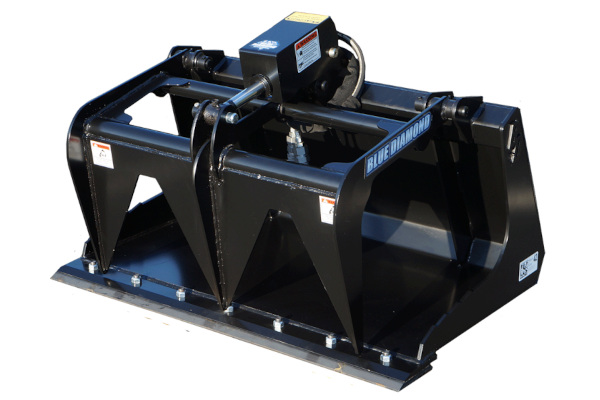 Blue Diamond Attachments | Mini Skid Steer Attachments | Model Grapple Bucket - Mini Series for sale at King Ranch Ag & Turf