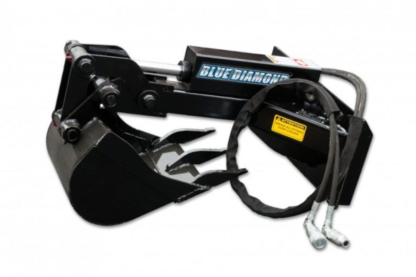 Blue Diamond Attachments | Mini Skid Steer Attachments | Model Mini Backhoe for sale at King Ranch Ag & Turf