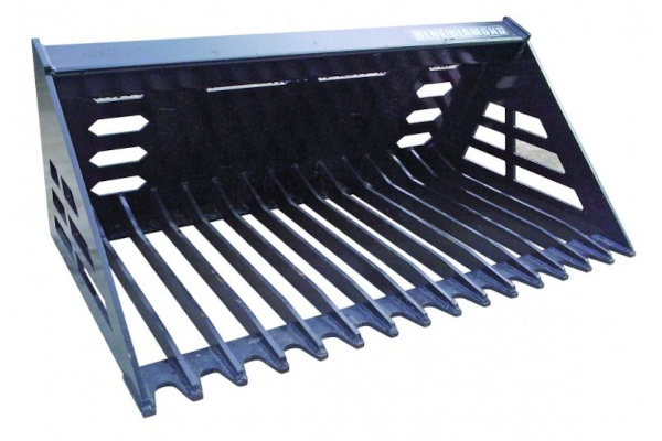 Blue Diamond Attachments | Mini Skid Steer Attachments | Model Mini Rock Bucket for sale at King Ranch Ag & Turf