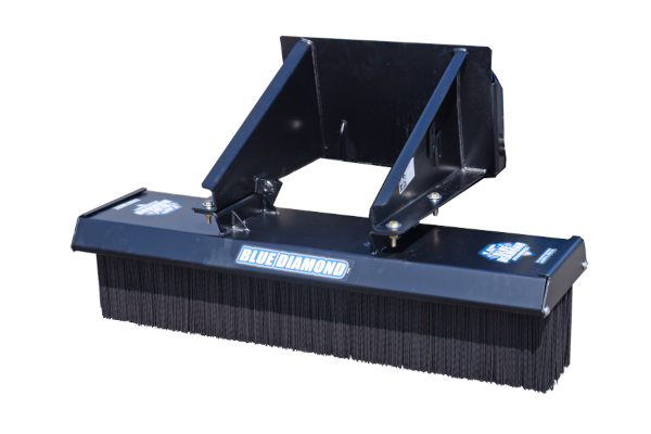 Blue Diamond Attachments | Mini Skid Steer Attachments | Model Push Broom - Light Duty for sale at King Ranch Ag & Turf