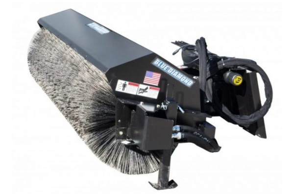 Blue Diamond Attachments | Skid Steer Attachments | Model Broom - Heavy Duty Angle Series 2 for sale at King Ranch Ag & Turf Blue Diamond Attachments | Skid Steer Attachments | Model Broom - Heavy Duty Angle Series 2 for sale at King Ranch Ag & Turf