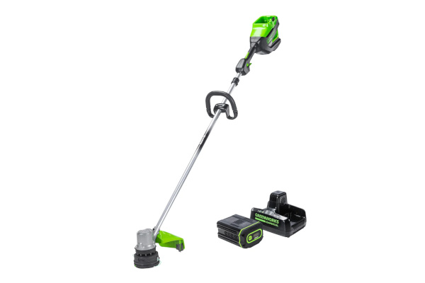 Greenworks | Trimmers & Edgers | Model 82V 1.5kW String Trimmer with 4Ah Battery and Dual Port Charger (82ST15-4DP) for sale at King Ranch Ag & Turf