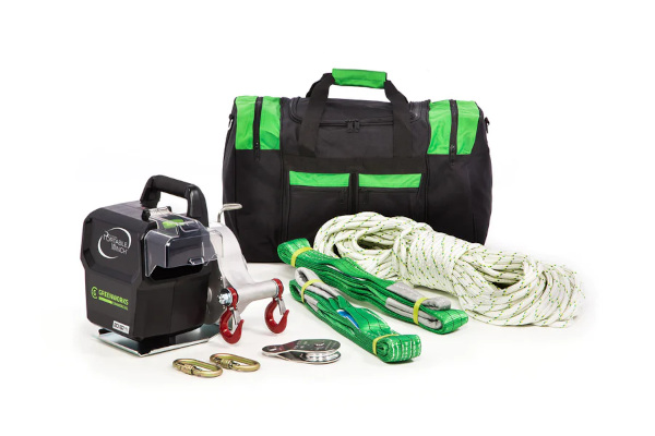 Greenworks | Specialty | Model 82W1MK 82V Battery Powered Portable Winch Kit (Tool Only + Accessories) for sale at King Ranch Ag & Turf